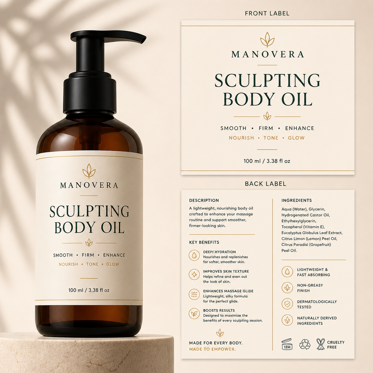 Manovera Sculpting Body Oil
